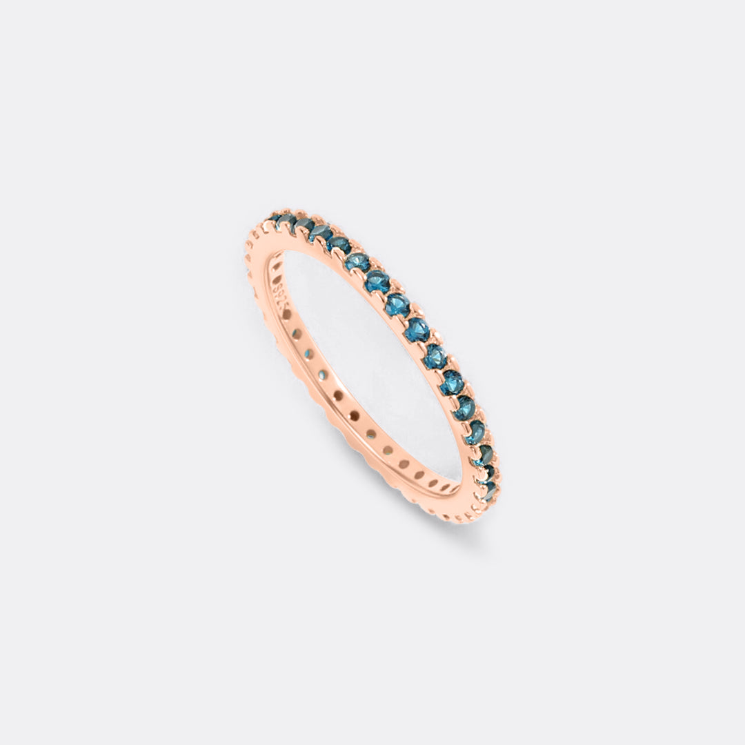 Mint & Lily September Birthstone Eternity Stacking Ring