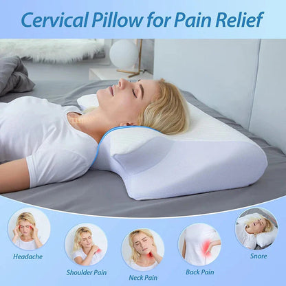 Memory Foam Cervical Pillow – Orthopedic Neck Support Pillow
