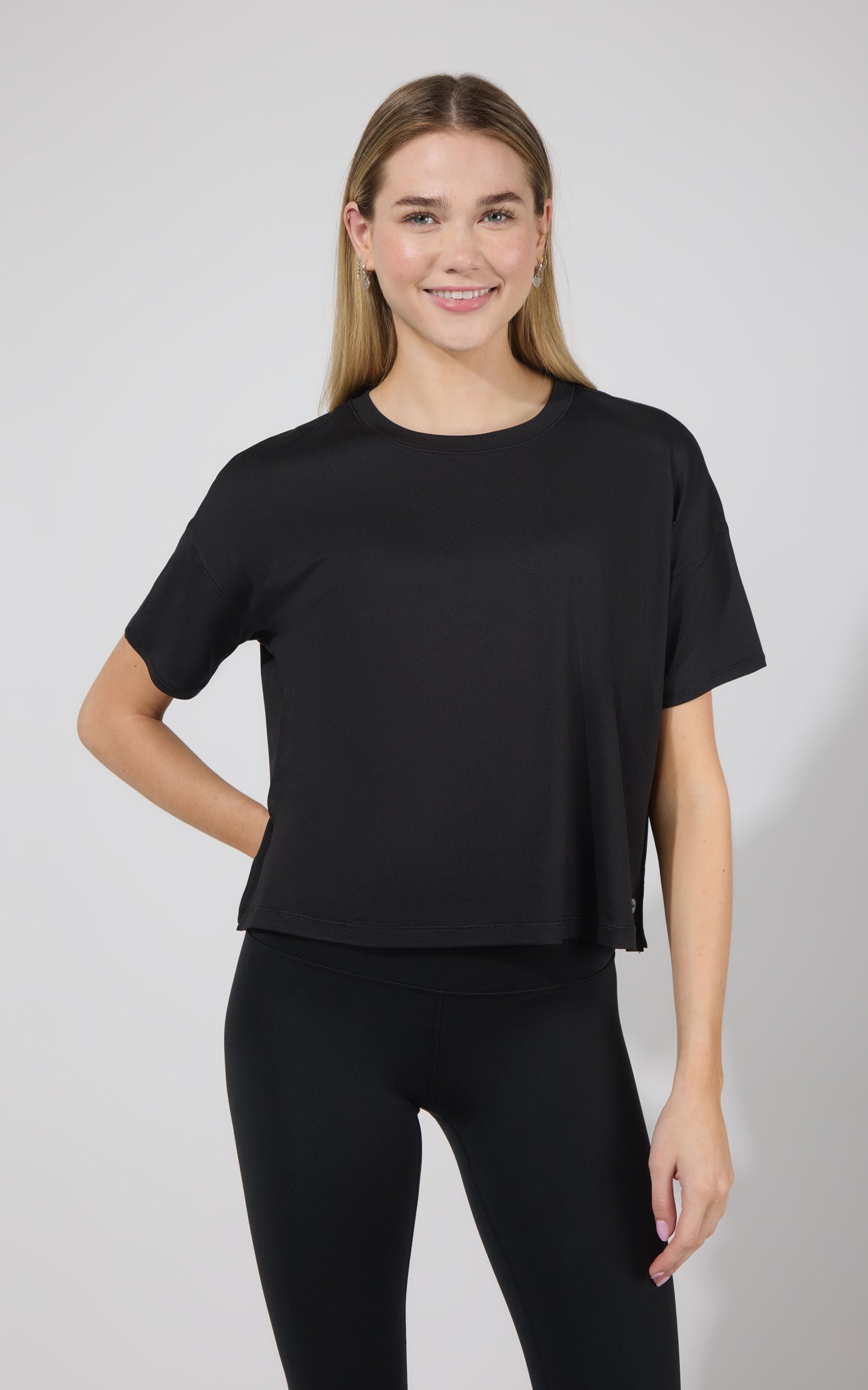 2 Pack Super Soft Deluxe Boxy Cropped Tee