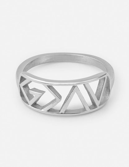 Elevated Faith Silver Highs and Lows Statement Ring