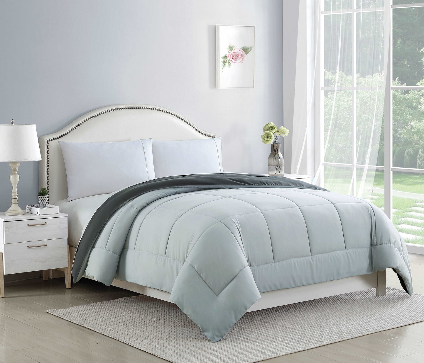Bibb Home 2-Tone Down Alternative Reversible Comforters