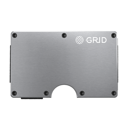 Grid Wallet Silver Aluminum
