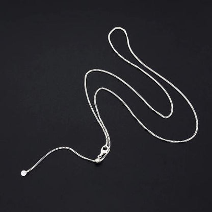 Mint & Lily Italian Milano Sterling Silver Adjustable Chain Necklace