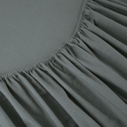 Kathy Ireland 100% Turkish Cotton Solid Flannel Sheet Set