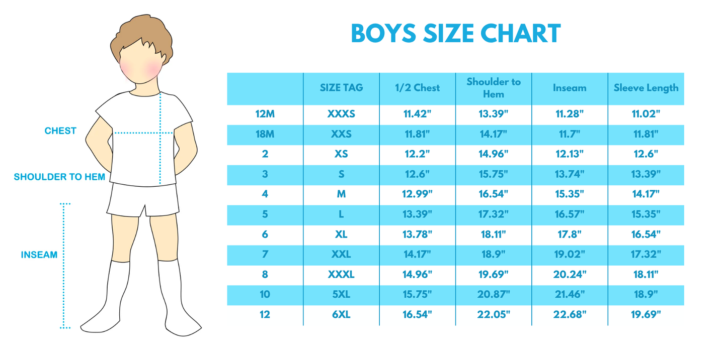 Monster truck embroidery stripe shorts set