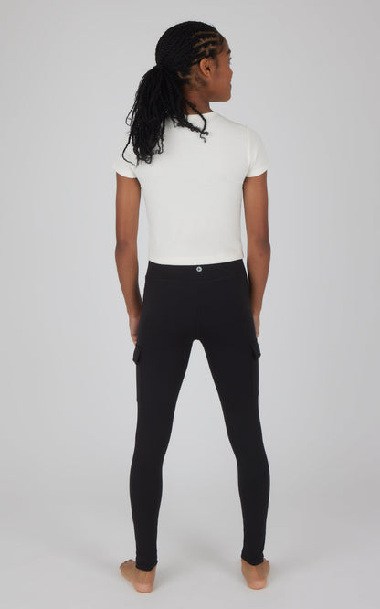 Girls 2 PK Interlock Everyday Cargo and Basic Legging
