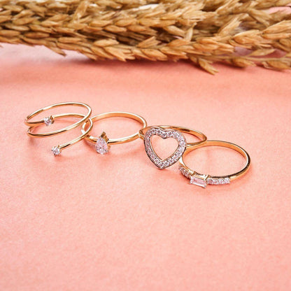 Diamond Baguette Engagement 10kt Rose Gold Ring