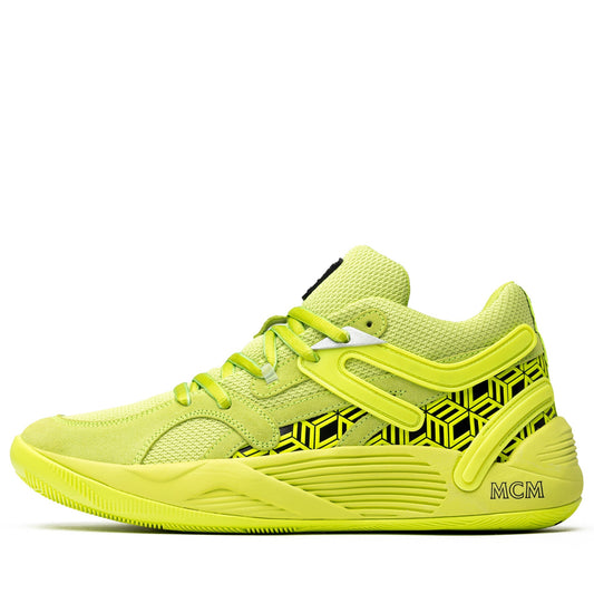 Puma Men's Trc Blaze Court 'Mcm Acid Lime' Sneakers