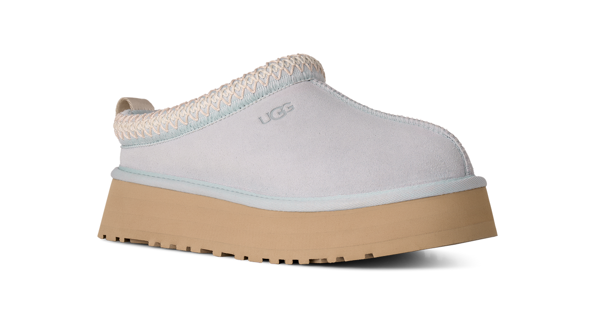 UGG Tazz II Womens Platform Clogs — Sky Blue Suede