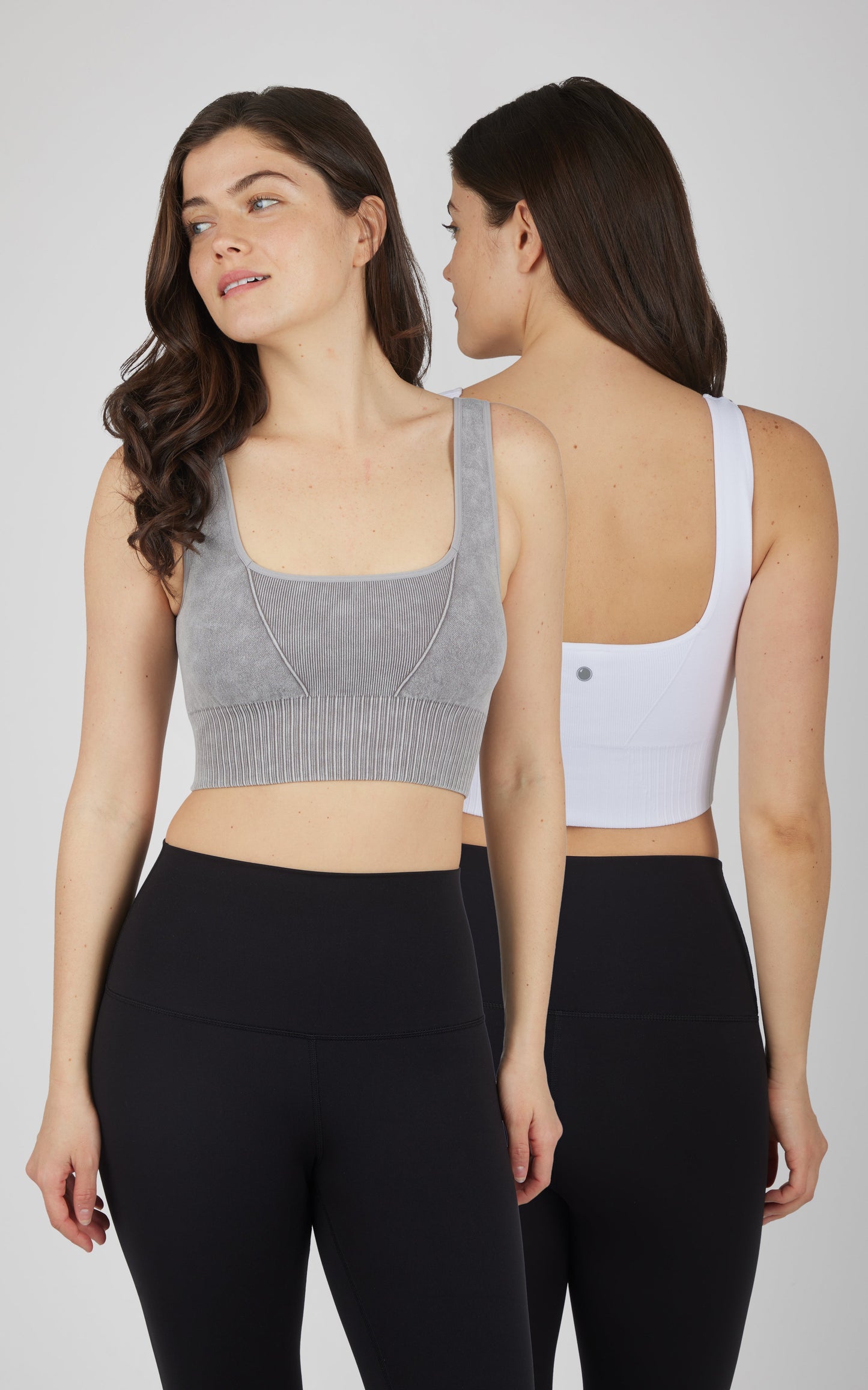 2 PK Stonewash Seamless Bra Tank - Our Cafe Story