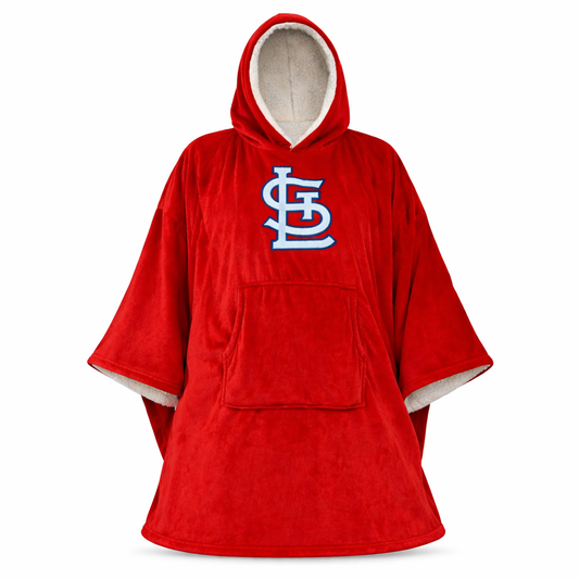 St. Louis Cardinals MLB Team Color Bloncho W/Logo Patch