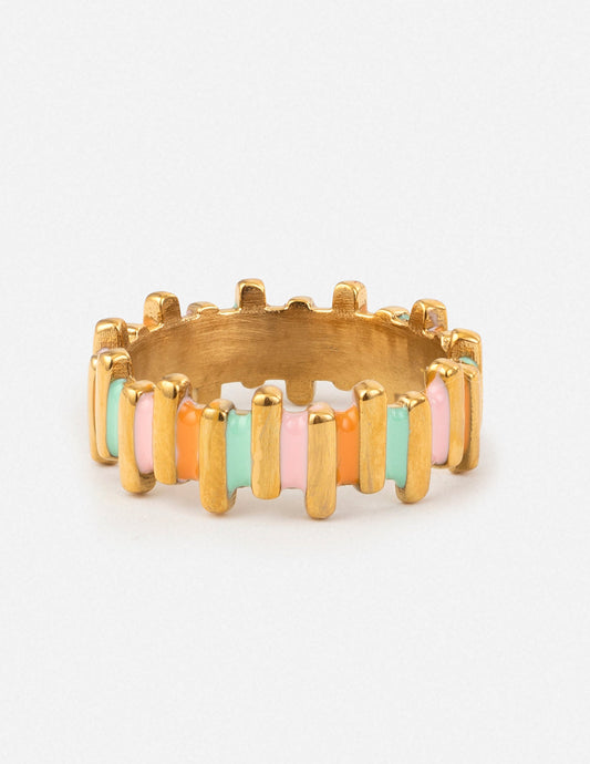Elevated Faith Staggered Enamel Ring