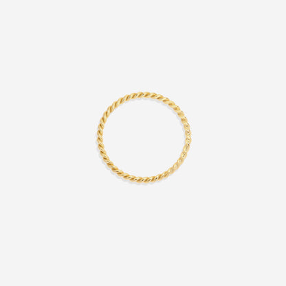 Mint & Lily Dainty Braided Stacking Ring