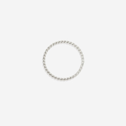 Mint & Lily Dainty Braided Stacking Ring