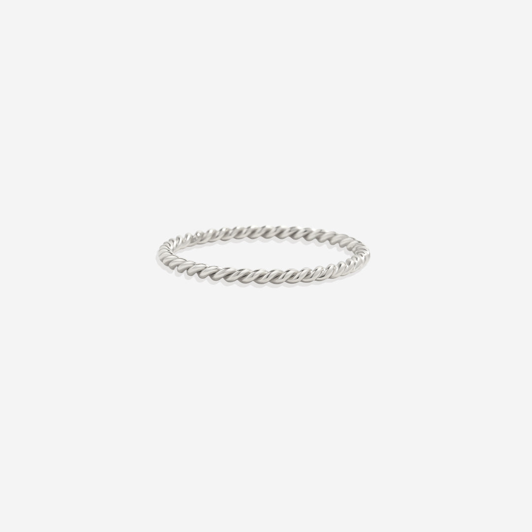 Mint & Lily Dainty Braided Stacking Ring