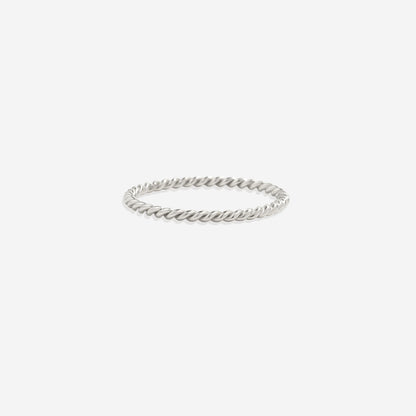 Mint & Lily Dainty Braided Stacking Ring