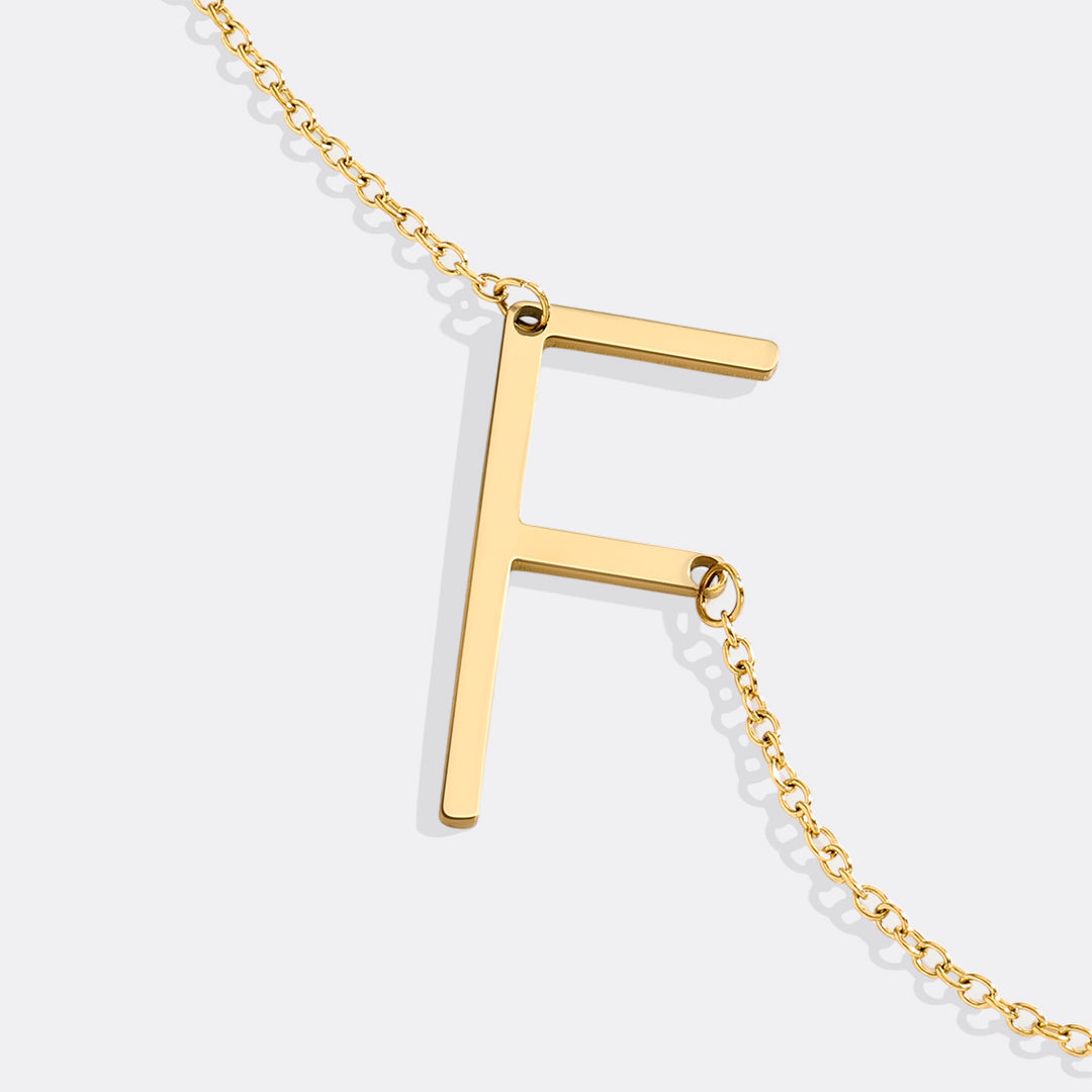 Mint & Lily Statement Initial Necklace