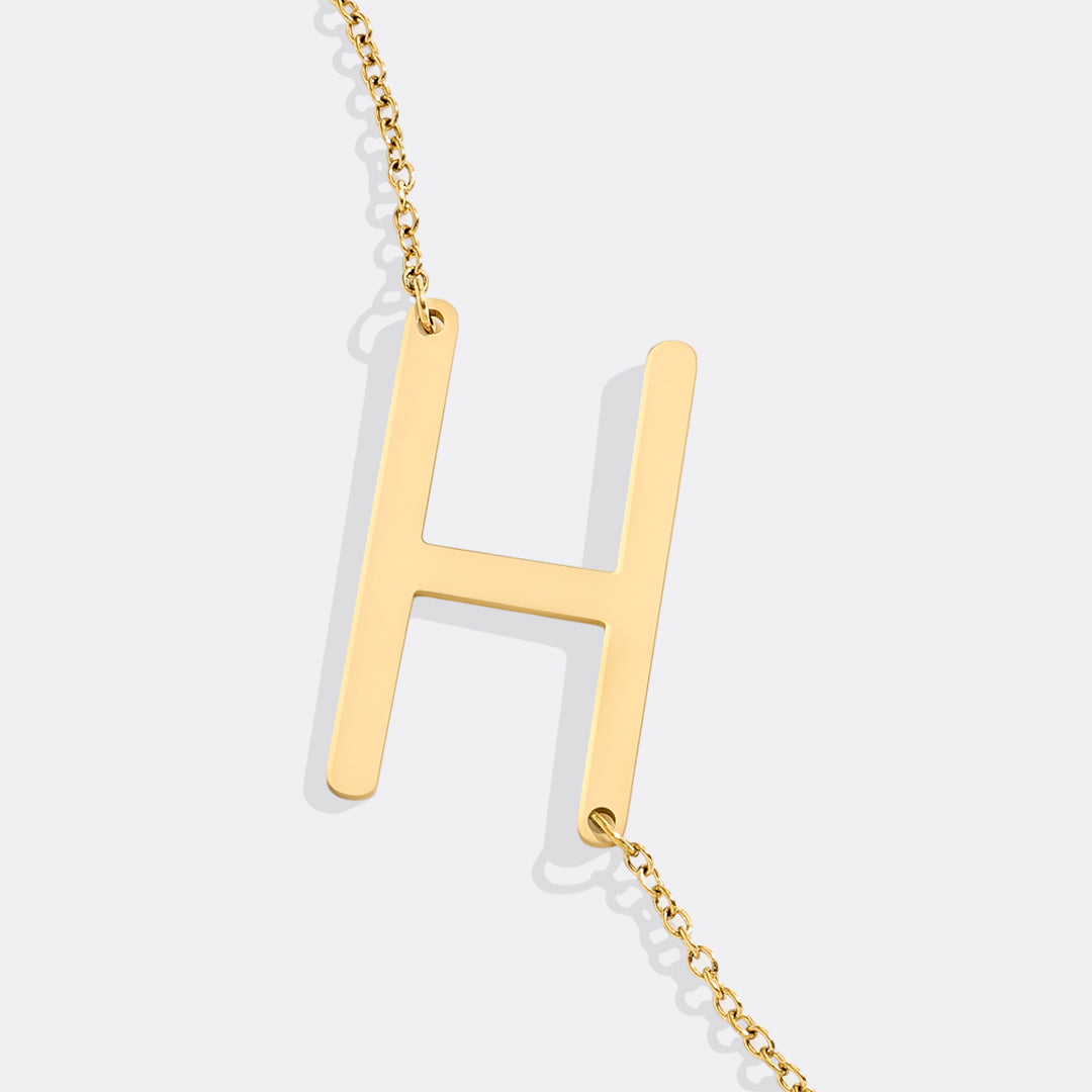 Mint & Lily Statement Initial Necklace