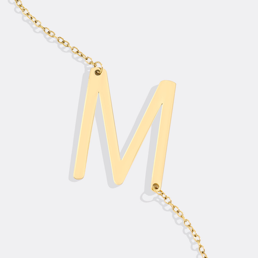 Mint & Lily Statement Initial Necklace
