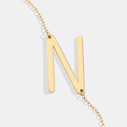 Mint & Lily Statement Initial Necklace
