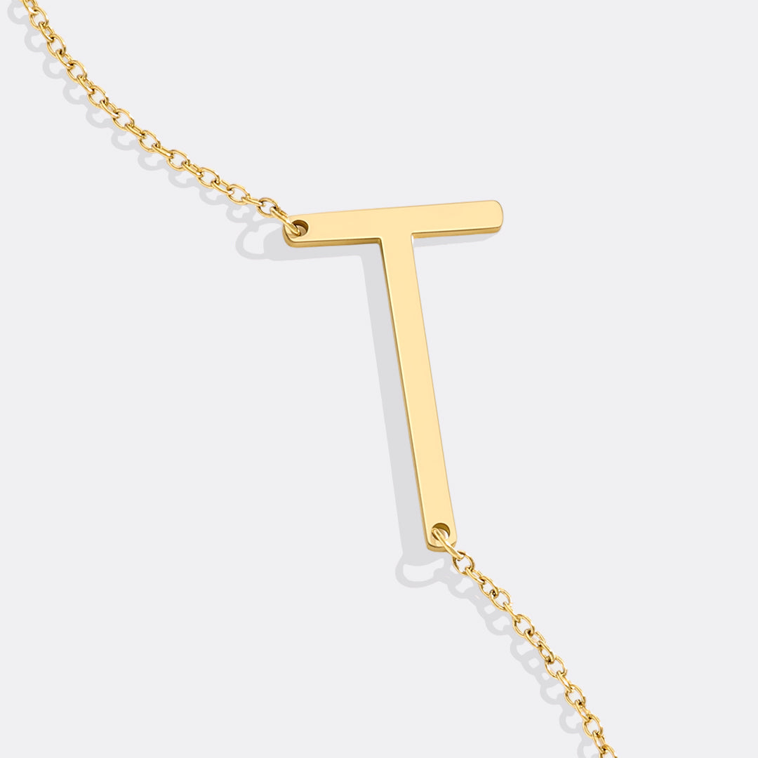 Mint & Lily Statement Initial Necklace