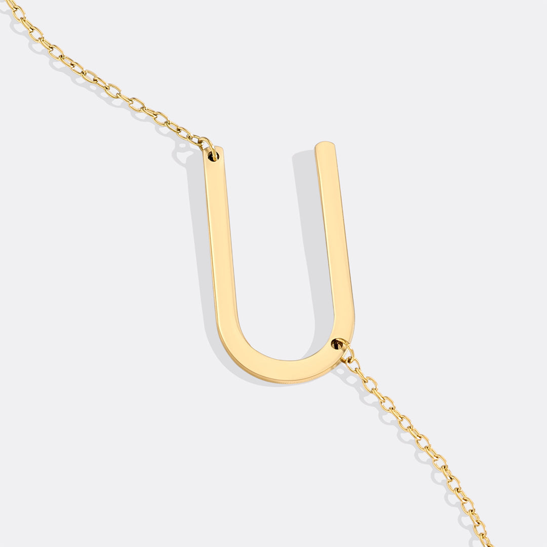 Mint & Lily Statement Initial Necklace
