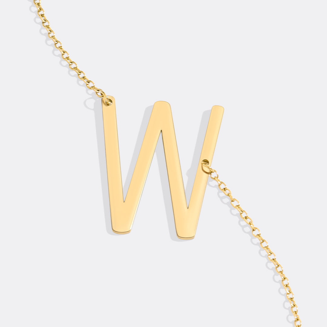 Mint & Lily Statement Initial Necklace