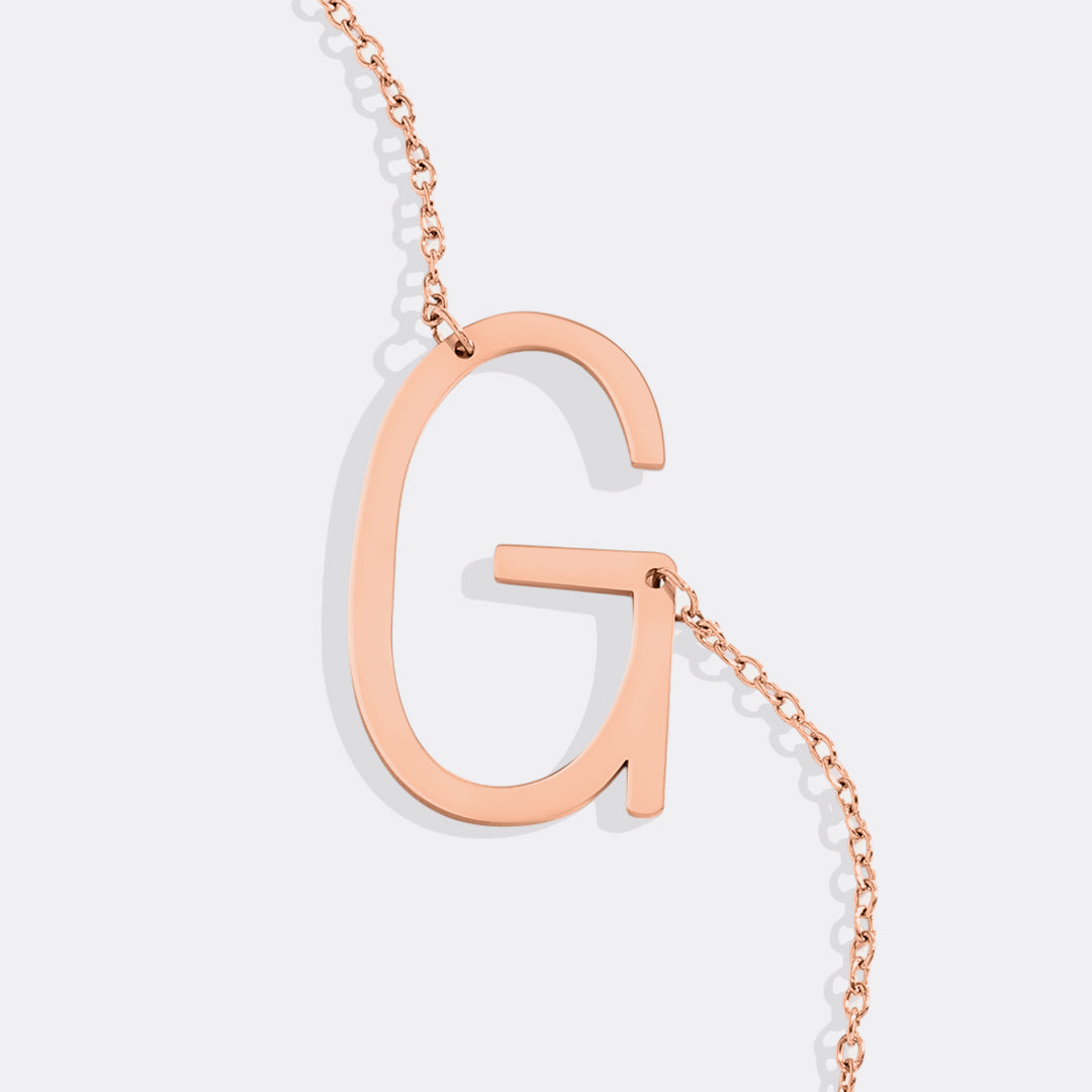 Mint & Lily Statement Initial Necklace