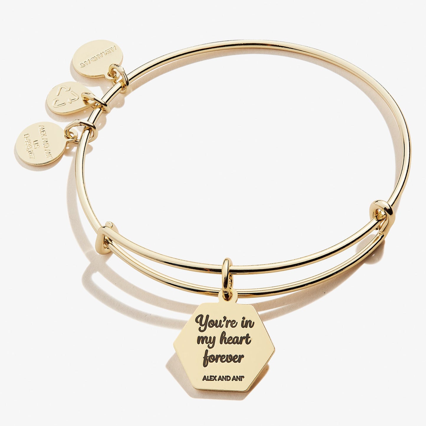 Stepmom 'You're In My Heart Forever' Charm Bangle