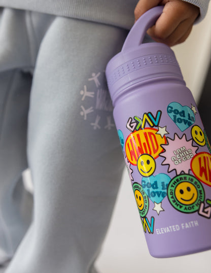 Elevated Faith Sticker Collage Kids Water Bottle