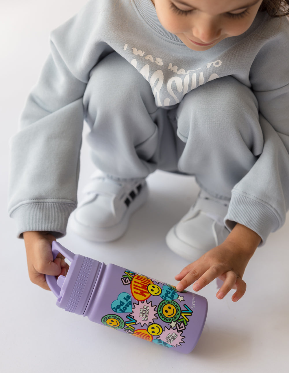 Elevated Faith Sticker Collage Kids Water Bottle