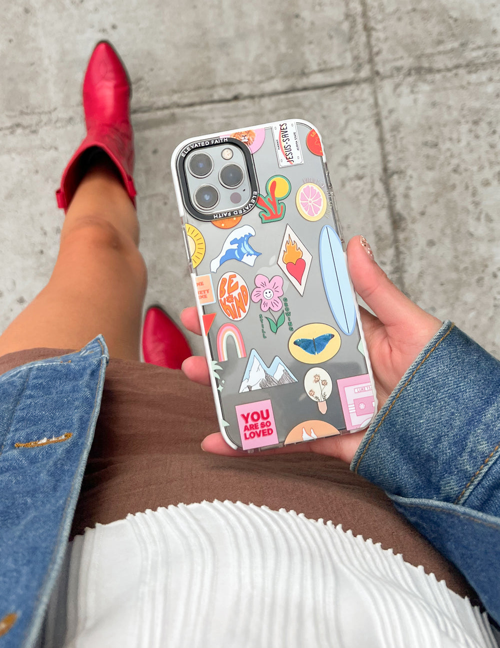 Elevated Faith Sticker Collage x Ashlee Bock Phone Case