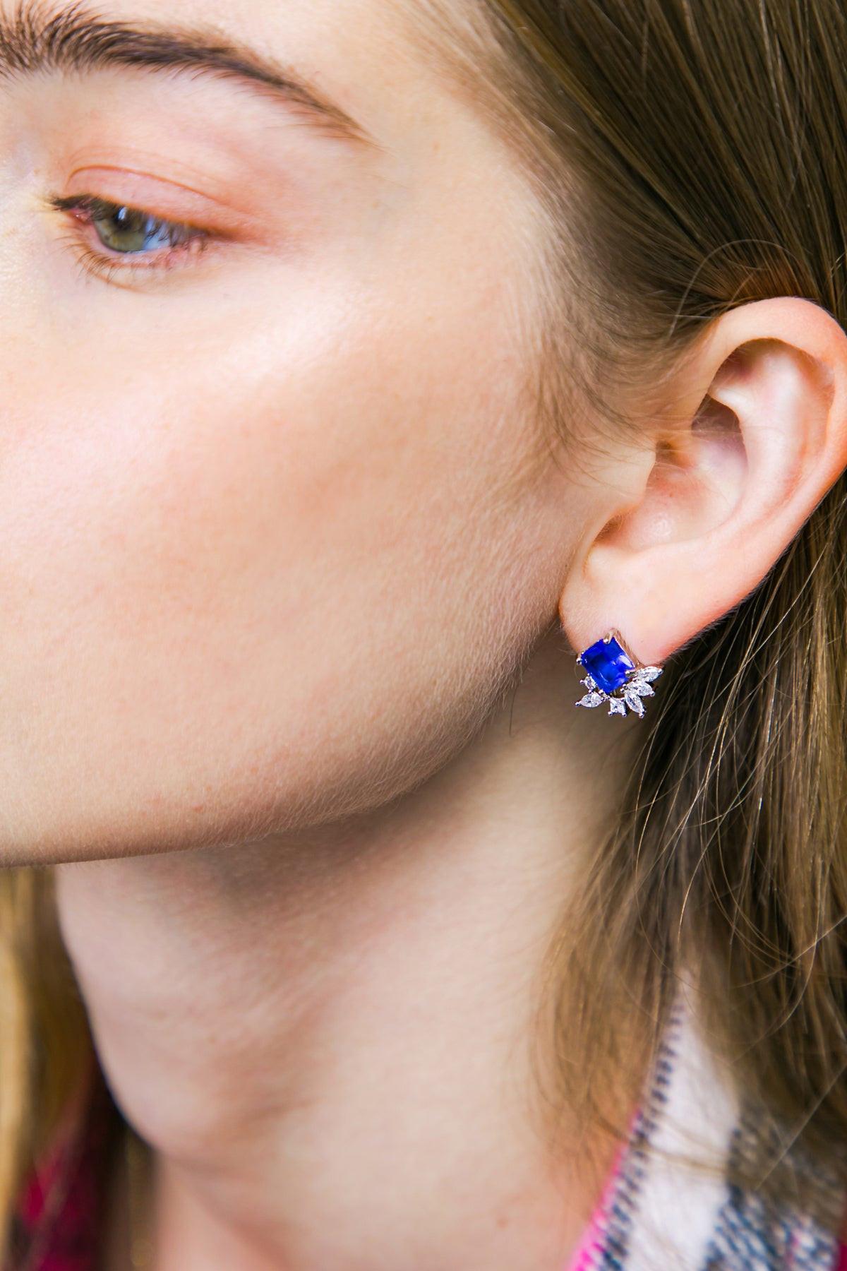 Avon Royal Blue Earrings