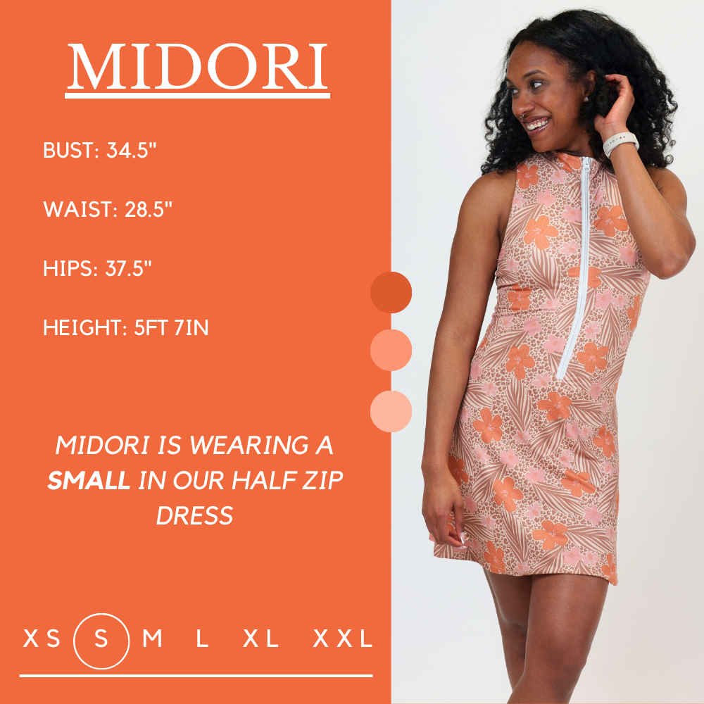 Constantly Varied Gear Half Zip Dress - Sunkissed