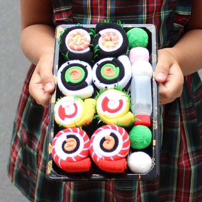 Funny Sushi Socks for Men & Women – 4-Pair Gift Box Set