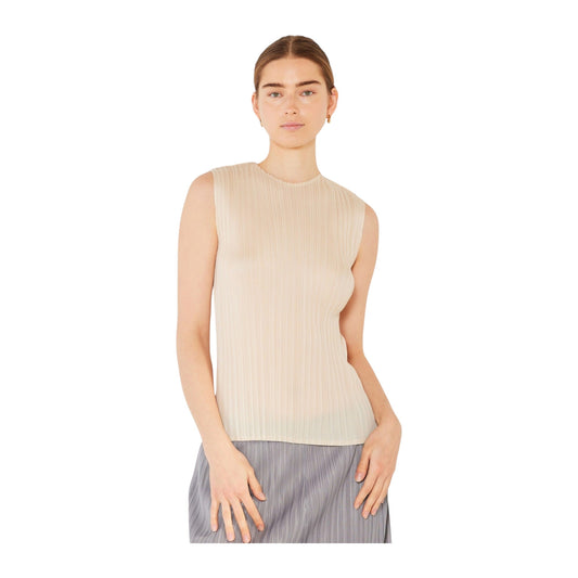 Marina West T01SL Pleated Sleeveless Tank Top