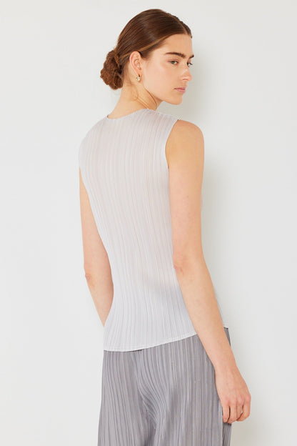 Marina West T01SL Pleated Sleeveless Tank Top