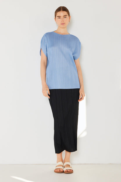 Marina West T02SR Pleated Dolman Sleeve Top