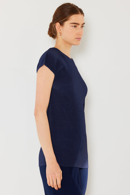 Marina West Pleated Cap Sleeve Top- Style#T03CS