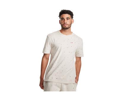 Champion C Life Heritage Paint Splatter Men's T-Shirt — Pebblestone