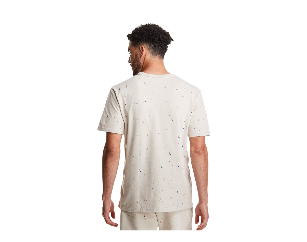 Champion C Life Heritage Paint Splatter Men's T-Shirt — Pebblestone