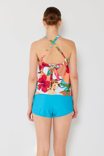Marina West T7033 Tankini Set (Hibiscus)