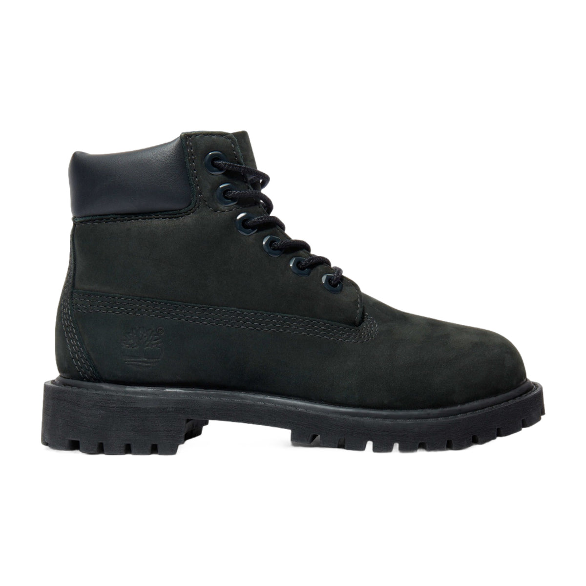 Timberland Preschool 6" Premium Boot 'Black Nubuck Little Kids' Boots