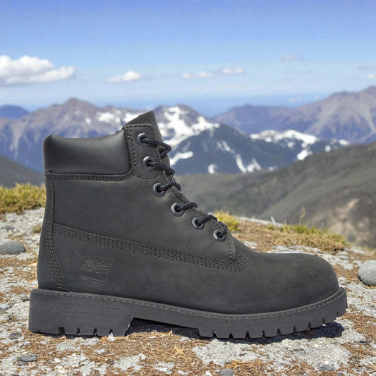 Timberland Grade School 6 Inch Premium Junior 'Black' Boots