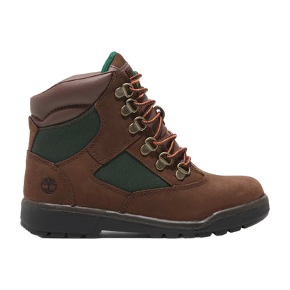 Timberland Youth Preschool 6 Inch Field Boot 'Medium Brown Olive' Boots