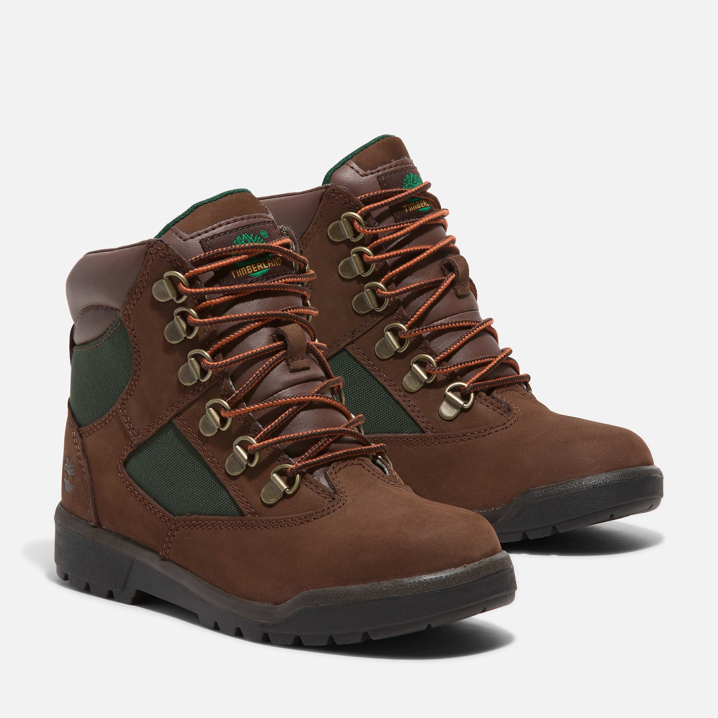 Timberland Youth Preschool 6 Inch Field Boot 'Medium Brown Olive' Boots