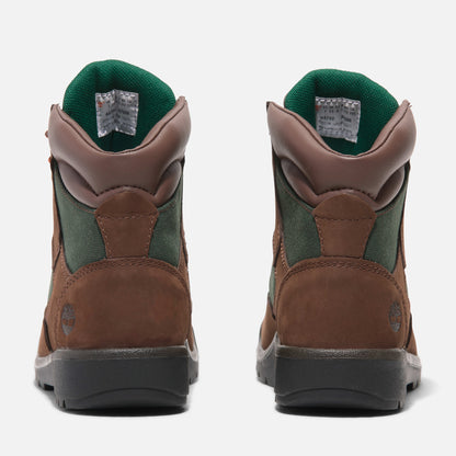 Timberland Youth Preschool 6 Inch Field Boot 'Medium Brown Olive' Boots