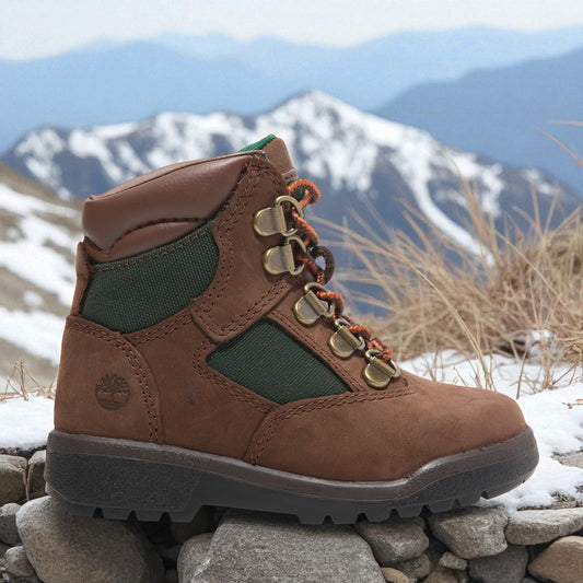 Timberland Toddlers 6 Inch Field Boot 'Medium Brown Olive' Boots