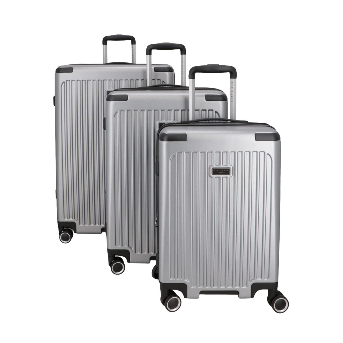 Ted Baker Luxury 3-Piece Hardshell Luggage Set – Expandable Suitcases with 8 Spinner Wheels & Combination Lock