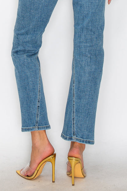 Plus Tummy Control High Rise Straight Jeans